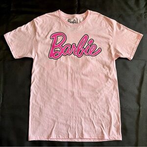 Barbie Adult Size Medium Pink Short Sleeve Crew Neck Graphic T-Shirt New